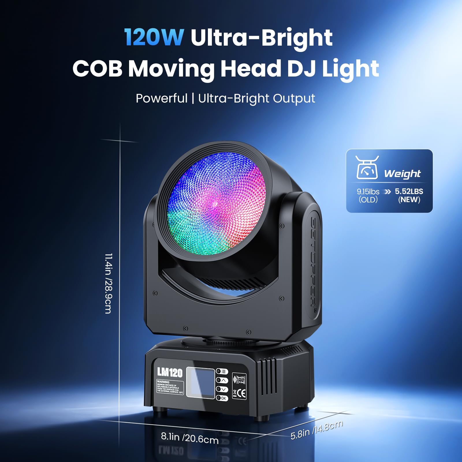 Amazon.com: Moving Head dj Lights for Parties - BETOPPER Stage